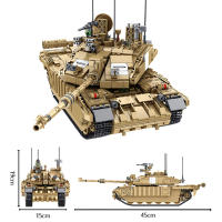Bloques De Construcción De Tanque De Batalla Principal Merkava MK4 Serie Militar WW2 Para Niños Juguetes Regalos Para Niños De 6 a 12 Años Y Adolescentes - details 29