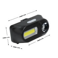 Linterna Frontal LED Mini Portátil XPE+COB Recargable USB Con Batería 18650 Para Camping Pesca Al Aire Libre Luz De Mano - details 1