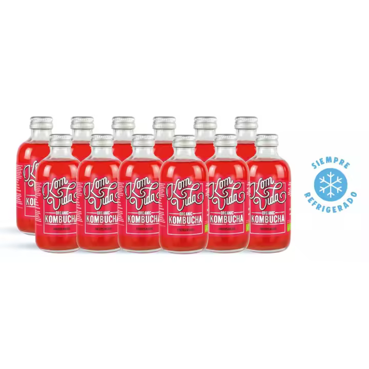 Komvida Kombucha de frutos rojos Berryvida bio Pack 12 x 250 ml - 1