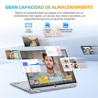 VANWIN Portátil de 11,6 pulgadas 8 GB DDR4 256 GB SSD, Pantalla táctil, (Procesador Intel Celeron N4020C hasta 2,0 GHz), Pantalla FHD de 1366*768, Toma de auriculares de 3,5mm, USB 3,0*2, Tarjeta TF (Micro SD)* 1, Mini HDMI, 360 Grados Portátil Plisado - details 0