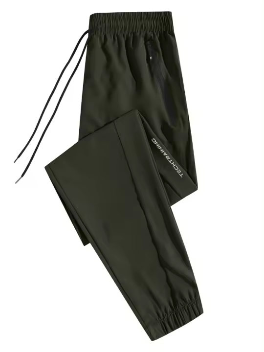 Pantalones De Sudor Para Hombre Ligeros Y Transpirables Para Fitness Ciclismo Outdoor Natación Correr Pantalones Elásticos Para Deporte - 1