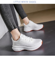 Zapatillas De Correr Para Mujer Suelas Suaves Y Amortiguadas Superficie De Malla Transpirable Zapatos De Vuelo Tejidos Moda Universitaria - details 19