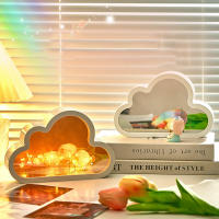 Lámpara De Noche En Forma De Tulipán DIY Nube Espejo Decoración Para Habitación De Niña Marco De Fotos Luz De Lectura Para Cama Regalos De Navidad - details 4
