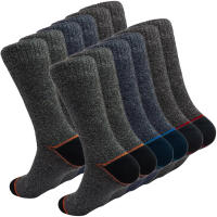 DEBEKOR 6 PARES Calcetines Térmicos Hombre - Calcetines Trabajo Hombre - Calcetines Senderismo Antiampollas – Calcetines Trekking - Calcetines Reforzados Algodón - details 0
