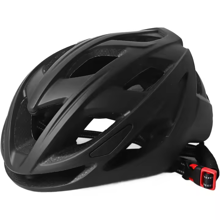 Casco de bicicleta, casco de ciclismo Negro mate, ligero, ajustable, 17 respireros, unisex - 1