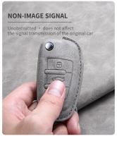 Funda De Llave De Coche En Cuero Para Audi A3 8L 8P A4 B6 B7 B8 A6 C5 C6 4F RS3 Q3 Q7 TT 8L 8V S3 Accesorios De Llavero - details 3