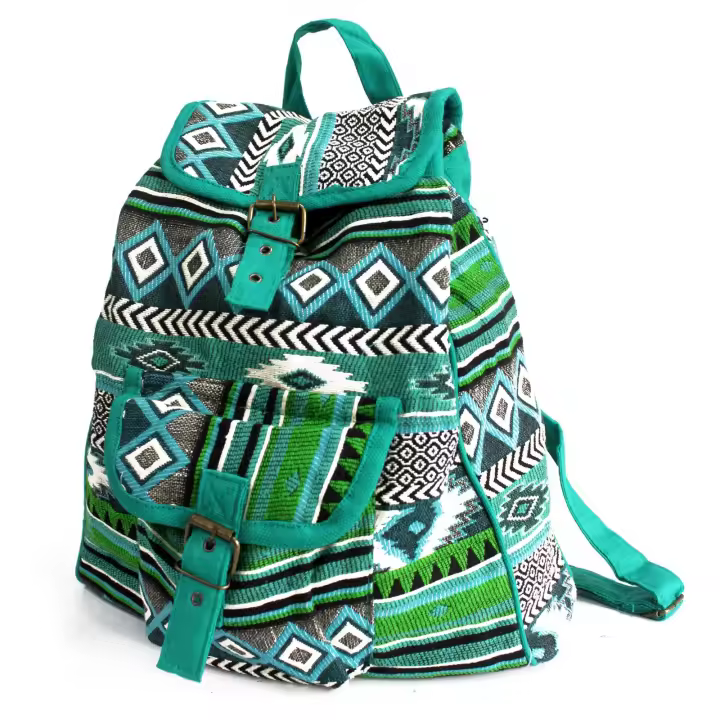 Tejido Jacquard - Mochila Teal - 1