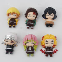 Set De 6 Figuras Pequeñas Demon Slayer Mitsuri Kanroji Comida Completa Juguetes De Modelo Lindo 6.5cm Para Coleccionistas - details 1