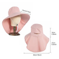 Sombrero De Sol Para Mujer Y Niñas Con Protección De Cuello Y Alas Anchas Sombrero De Pesca Safari Unisex Para Playa Primavera Y Verano Material Poliéster - details 0