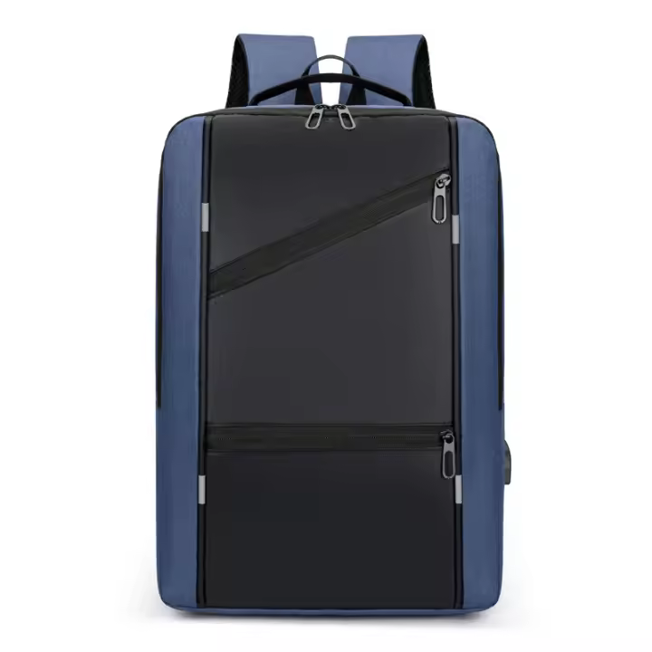 ZVD Mochila Impermeable para Hombre, Morral Antirrobo con Luz Trasera, Informal, Bolsa de Viaje, Ordenador Portátil de 15.6 Pulgadas - 1