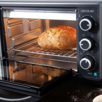Cecotec 3818 Bake&Toast 2600 Black 4Pizza Hornos eléctricos de convección de 26 litros con piedra especial para pizzas y 6 funciones diferentes - details 3