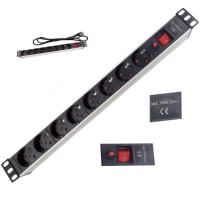 Regleta 8 enchufes para rack 19 pulgadas con interruptor. TRICOM - details 2
