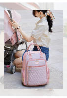 Moda Momia Bolsa de gran capacidad madre y el bebé Bolsa multifuncional de mano impermeable pañal Bolsa Hambros mochilas - details 4