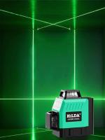 Nivel De Láser HILDA Mini 12 Líneas 3D Auto-nivelación 360 Grados Horizontal Y Vertical Cruzado Super Potente Haz De Láser Verde Portátil Línea - details 1