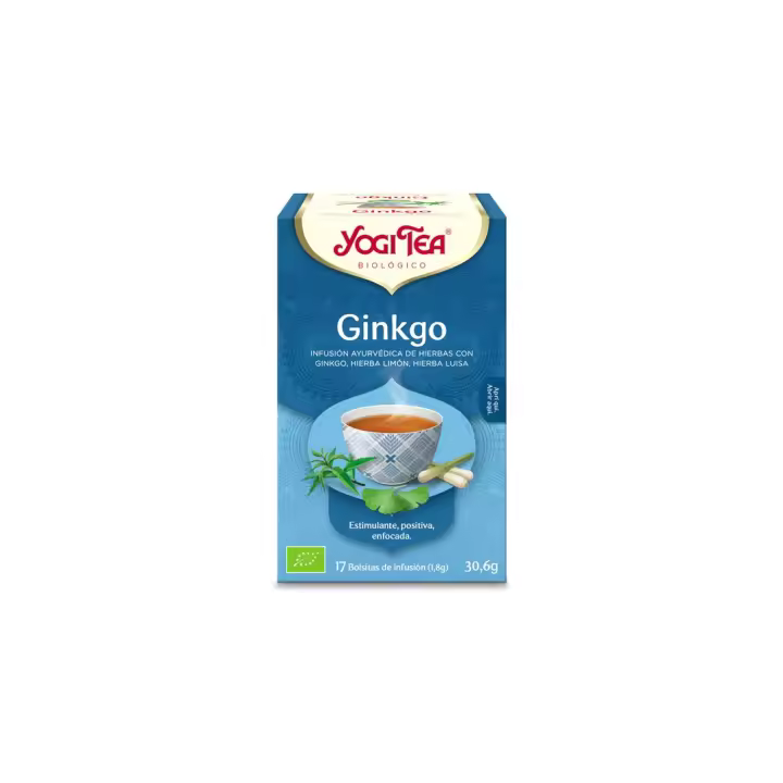 Yogi Tea Ginkgo 17 Filtros para Mejorar la Concentración y Estimular la Mente - 1