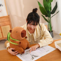 Muñeco De Peluche Capibara 23CM Juguete Suave Almohada Colgante Para Cumpleaños Regalo Para Niños Y Adultos Unisex - details 1
