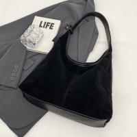 Bolso De Hombro Para Mujer Vintage Con Capa Mate Gran Capacidad Color Sólido Estilo Casual Retro Para Otoño Bolsa De Comercio - details 22