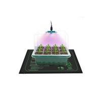 5 invernaderos con Luz Ultravioleta, Cajas de cultivo de invernadero, semilleros 5 bandejas, 60 compartimentos, mini enrejado, para plantas, con luz UV controlada por temporizador y ventilación cubierta, tipo C hembra - details 4