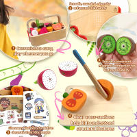 Juguetes Educativos De Madera Magnéticos Con Frutas Y Verduras Para Cocinar Juego De Rompecabezas Para Niños Y Niñas De 3-12 Años Regalo Ideal Para Montessori - details 8