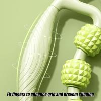 Rodillo De Masaje Para Musculatura Fascial 9 Ruedas Para Aliviar Dolor Muscular En Piernas Y Brazos Reducción De Celulitis - details 3