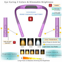 Lámpara colgante de cuello LED, lámpara de lectura con protección ocular, lámpara de mesa, lámpara para correr, lámpara de lectura de cuello, lámpara de belleza, lámpara colgante de cuello - details 1