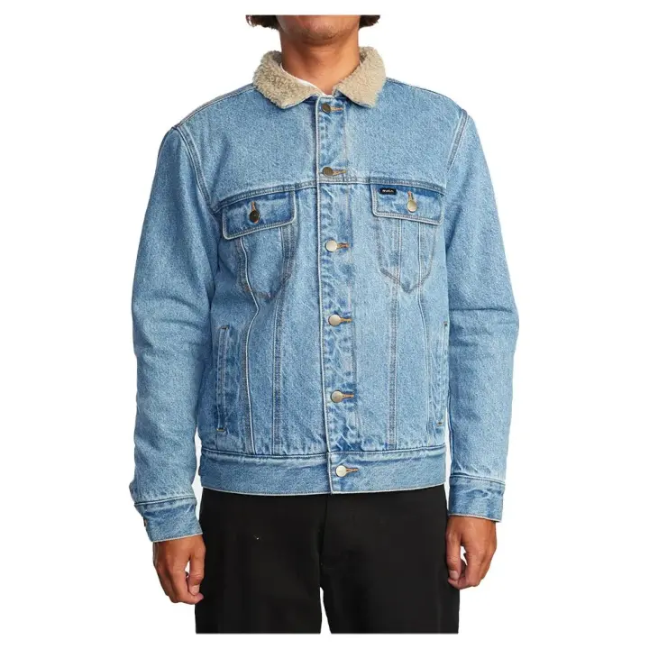 Ropa hombre Chaquetas Rvca Chaqueta Vaquera Waylon Azul - 1