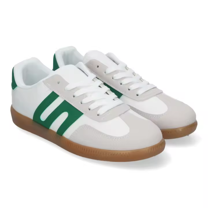 PuntoSalao Zapatillas planas cómodas para mujer color verde G-011 - 1