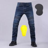 Pantalones De Motocicleta Clásicos Para Todas Las Estaciones Resistentes Caídas Jeans De Carreras Material De Poliéster Y Nylon - details 2