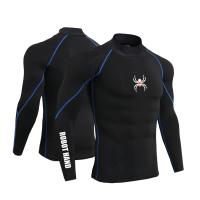 Camiseta Deportiva De Hombre Con Manga Larga Para Correr Y Gimnasio Ropa De Fitness Comprimida Sudadera De Sportwear - details 10
