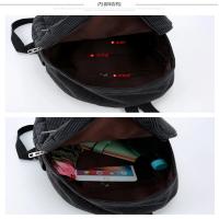 Mochila De Corduroy Para Mujer Estilo Casual Color Sólido Bolsa De Hombro Con Capacidad Para Computadora Y Zapatos - details 20