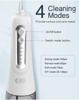 ¡Descubre ahora el Irrigador IPX7! 💧 | Limpiador Dental con Chorro de Agua Potente para una Limpieza Profunda, Tanque de 300 ml para un Uso Sostenido 🚿 | 4 Modos Personalizados: Suave (Sensible), Fuerte (Profundo) - details 8