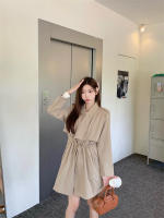 Abrigo De Trench Elegante Para Mujer plus Talla Primavera/Otoño Con Cierre De Cordón Estilo Coreano Casual Versátil Con Bolsillos - details 36