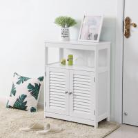 Armario de baño con 2 puertas estilo persiana, organizador versátil, diseño rústico, cocina, dormitorio y salón - details 5