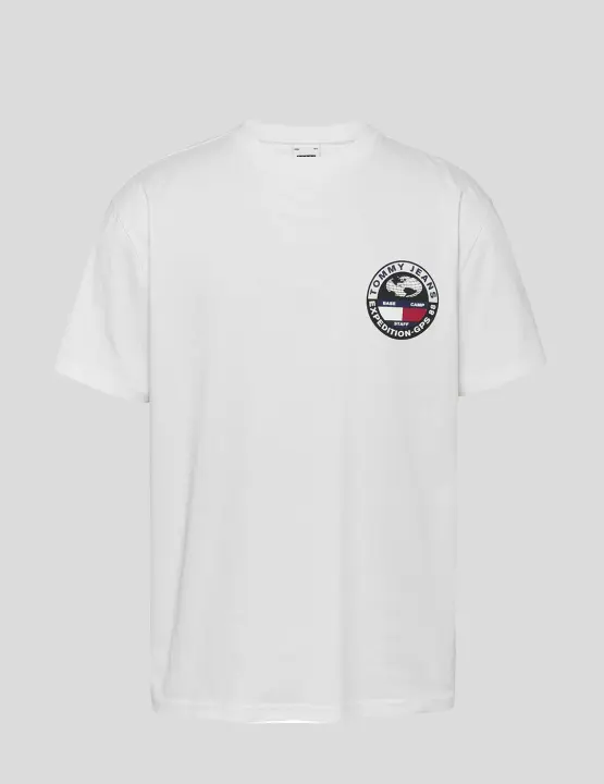 CAMISETA TOMMY JEANS COMPASS BLANCA - 1