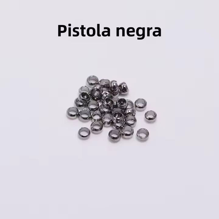 500pcs Bolas De Crimpas Para Joyería DIY Metálicas Doradas Plateadas Y Cobre 1.5-3mm Accesorios De Joyería De Metal - 1