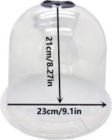 4 piezas Garden Cloche Dome plástico, cubierta de cúpula de cubierta de planta reutilizable, planta Cloche plástico, campana Cloches para cultivar verduras plantas invernadero - details 2