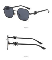 Gafas De Sol Retro Para Mujer Y Hombre Montura Metálica Estilizada Vintage Multifacética Estilo Moda Gafas De Ciclismo - details 9