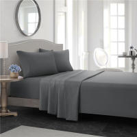 Juego De Cama Sólido Suave Y Acariciado Con Sábana Colchón Fundas Para Cama Twin Full Queen CA King 3/4 Piezas 100% Poliéster Fibra Técnica Básica Tejido De Brillo - details 5