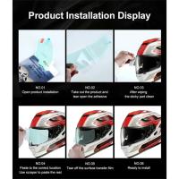 Parche Antiniebla Para Casco Universal Moto Protección Anti-Humedad Visor Transparente Accesorio De Seguridad Para Conducción Nano Coating - details 7