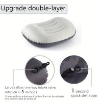Almohada De Camping Ultraligera Inflable Para Soporte De Cuello Y Lumbar Mejora Almohada De Buceo Rectangular Poliéster/Celulosa 300TC Relleno De Poliéster - details 3