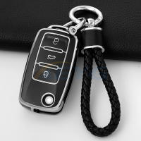 Funda De Llave De Coche TPU Para VW Volkswagen Polo Tiguan Passat B5 B6 B7 Golf 4 5 6 MK6 Jetta Lavida Skoda Octavia - details 0