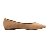Zapatos Salón Pasarela Planos Con Puntera De Punta Para Mujer Color Camel Beige - details 2
