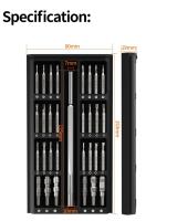Juego De Destornilladores Magnéticos 63 En 1 Kit De Precisión Para Electrónica Computadoras Teléfonos Móviles Herramienta Multifuncional De Mantenimiento Con Mango - details 8