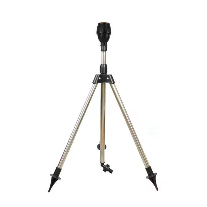 Riega Juego De Tripode De Acero Inoxidable Automático 360 Grados Para Jardín Herramienta De Riego De Arco De Agua Para Césped - 1