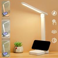 Lámpara De Escritorio LED Recargable USB Con Iluminación Nocturna Táctil Portátil Protección Ocular Para Lectura Y Dormir Luz De Noche Ajustable - details 0