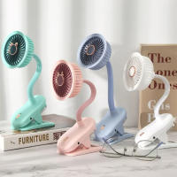 Mini ventilador de Clip de Mano Portátil | Ventilador eléctrico de escritorio silencioso recargable por USB | Ventilador de refrigeración pequeño para dormitorio de estudiantes de alta calidad - details 6