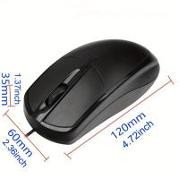 Ratón De Gaming Ergonómico Con Cable 1000 DPI Óptico 3 Botones Para Laptop Y Computadora De Escritorio Ratón De Oficina - details 2