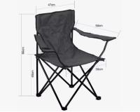 Silla Plegable de Camping de Acero con funda incluida, 50x50x80cm, Silla de Acampada Plegable, Ideal para Camping o Pesca, Estructura de Acero Resistente y Asiento de Lona Impermeable - details 0