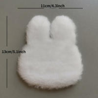 1PC Alfombra De Peluche Miniatura Para Casa De Muñecas Accesorios De Dormitorio Y Sala De Estar Decoración Escena Propiedades De Fotografía Tamaño 1:12 Material Textil Y Fibra Origen China - details 2