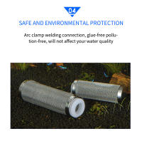 Filtro De Inflación Para Acuario De 12/16mm Protector De Red De Acero Inoxidable Accesorio De Filtro Para Tanque De Peces Tamaño S/L - details 9